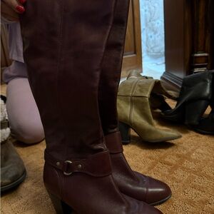 Giani Bernini Dark Burgundy Heeled Boots